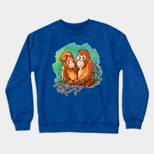 Monkey Hugs Crewneck Sweatshirt